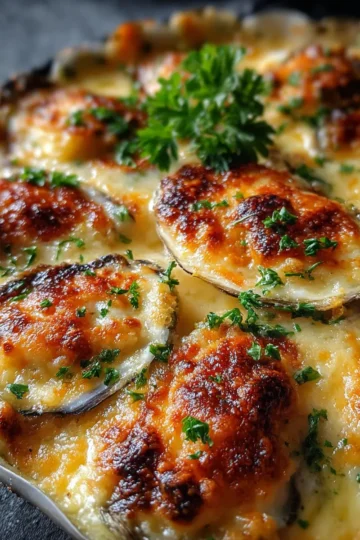 Huîtres Gratinées au Four