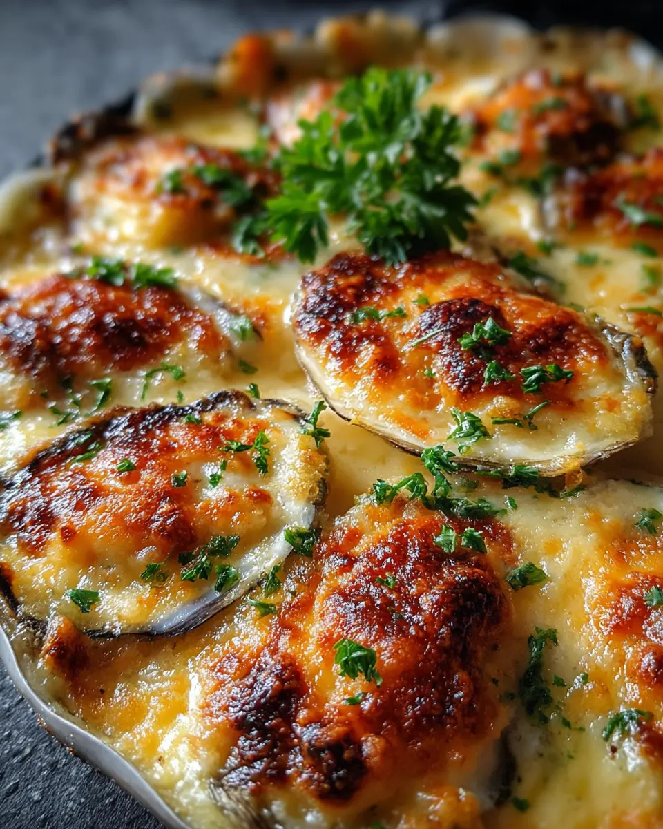 Huîtres Gratinées au Four