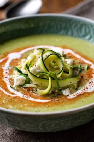 Soupe de courgettes