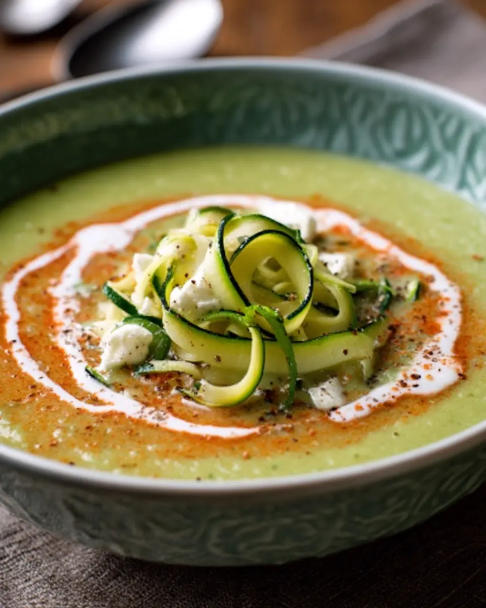 Soupe de courgettes
