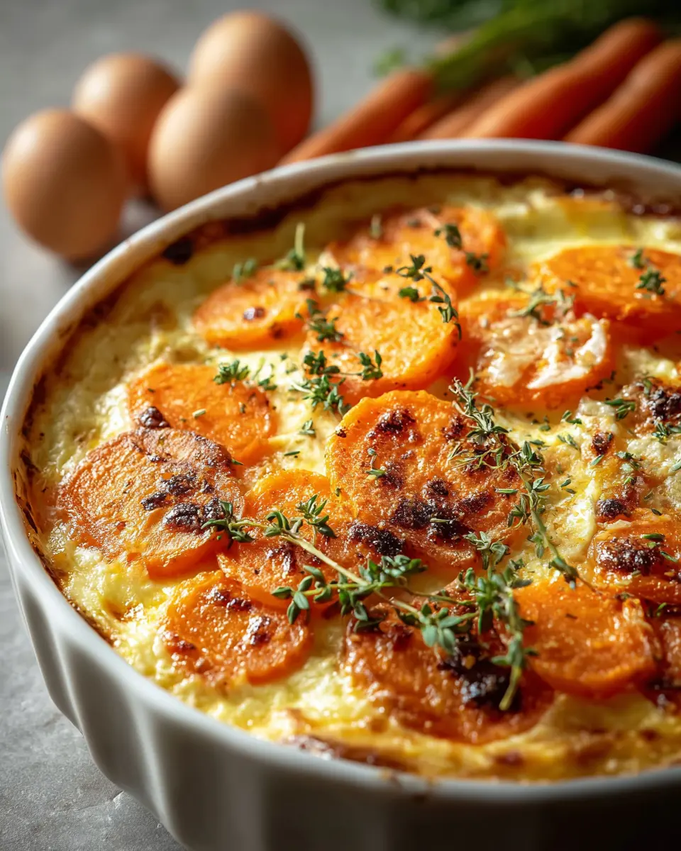 Gratin de Carottes Léger & Fondant