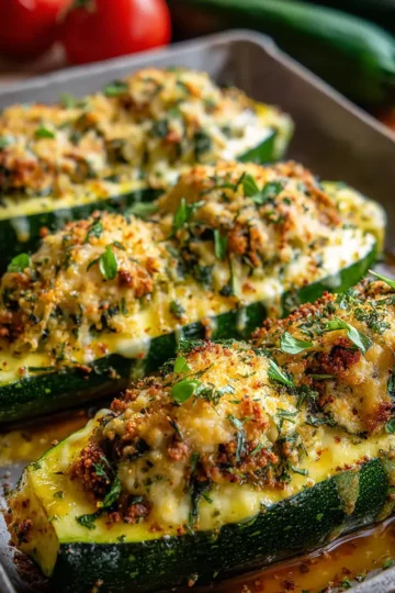Courgettes Farcies au Four