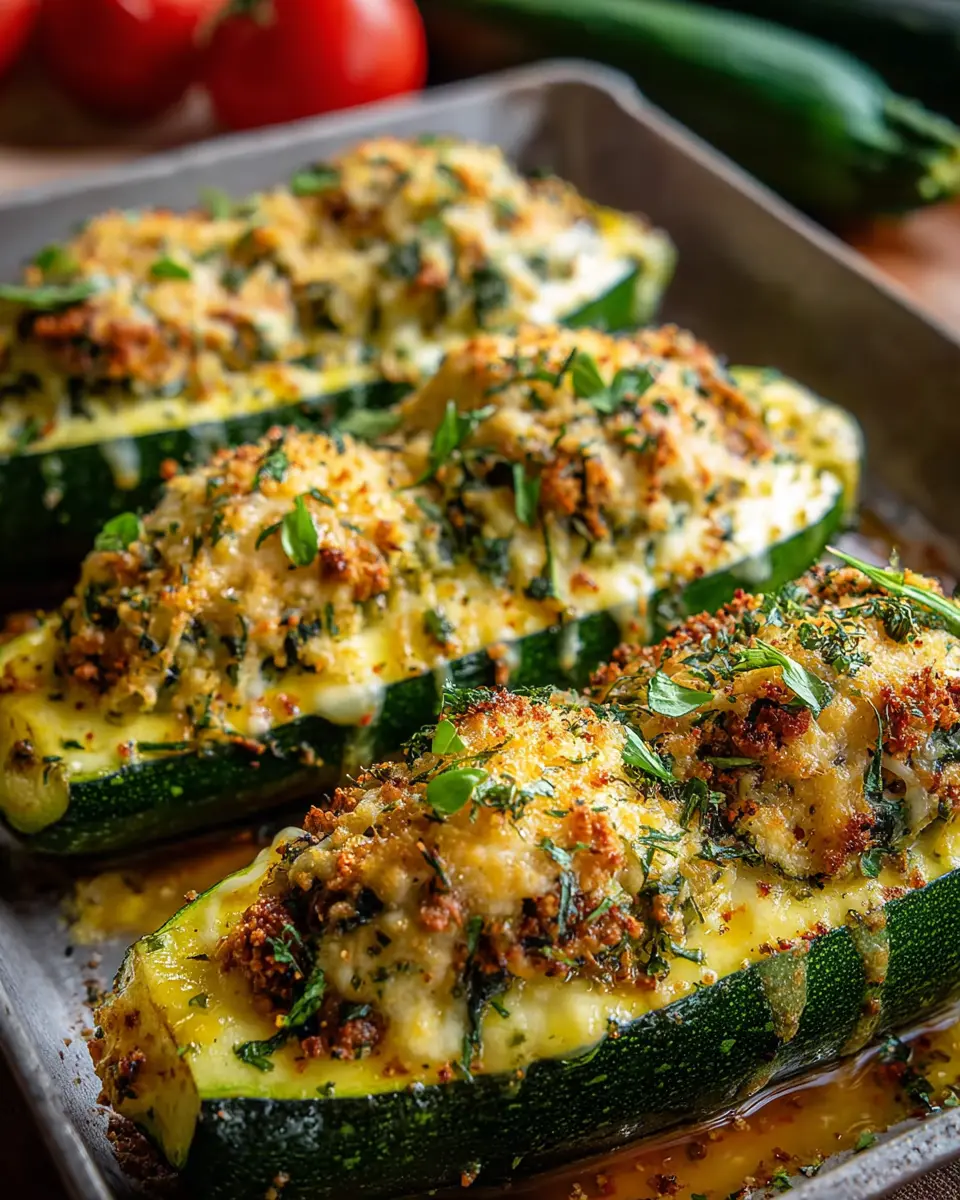 Courgettes Farcies au Four