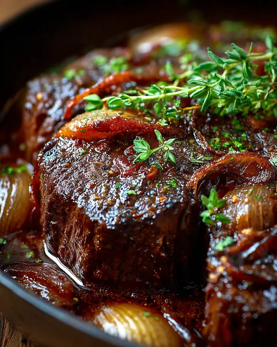 Bœuf Mijoté aux Oignons Confits