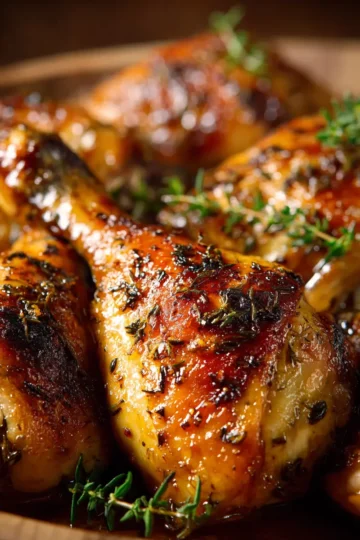 Pilons de Poulet Rôtis au Miel et au Thym