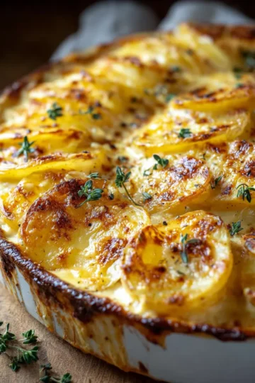 Pommes de Terre à la Crème et à la Moutarde