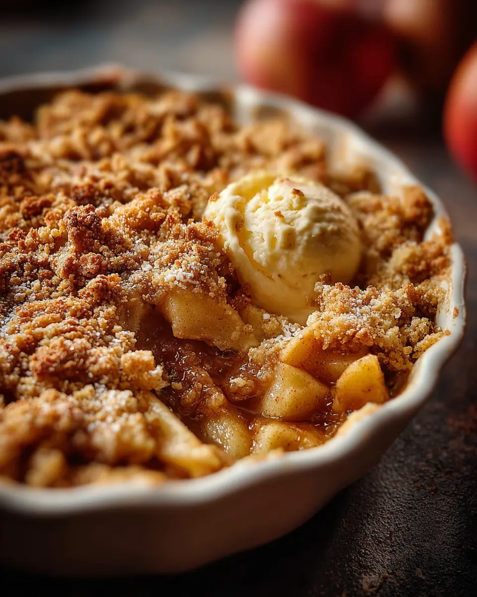 Crumble aux Pommes WW Croustillant et Léger